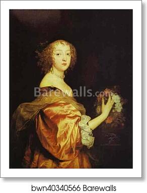 Portrait of Lady d'Aubigny by Sir Anthony Van Dyck, Art Print