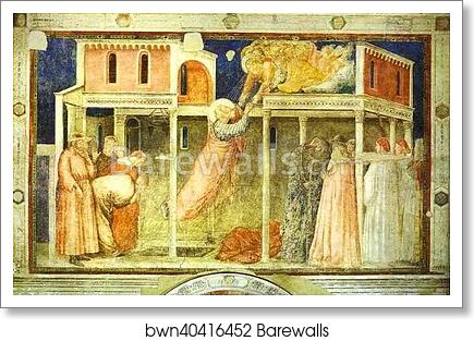 Ascention of John the Evangelist by Giotto, Art Print