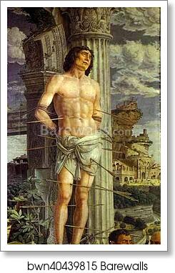 St. Sebastian by Andrea Mantegna, Art Print