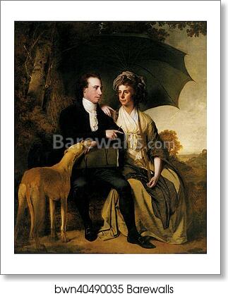 Rev. Thomas Gisborne and His Wife Mary by Joseph Wright Of Derby, Art Print Rev. Thomas Gisborne and His Wife Mary by Joseph Wright Of Derby, Art Print