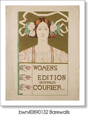 La 'Women's edition Buffalo Courier' by Alice Russell Glenny, Art Print