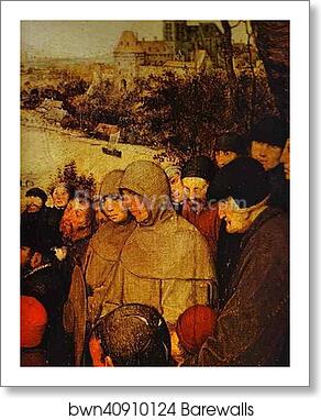 The Sermon of St. John the Baptist. Detail by Pieter Bruegel The Elder, Art Print The Sermon of St. John the Baptist. Detail by Pieter Bruegel The Elder, Art Print
