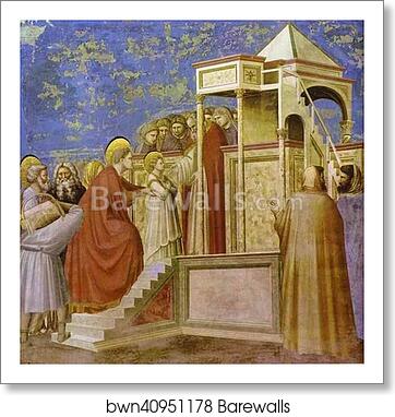 Presentation at the Temple by Giotto, Art Print