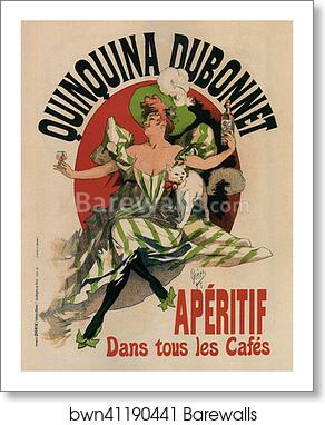 Quinquina Dubonnet Apéritif 1895 [1125] by Jules Chéret, Art Print