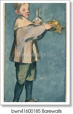 Boy Carrying a Tray by Édouard Manet, Art Print