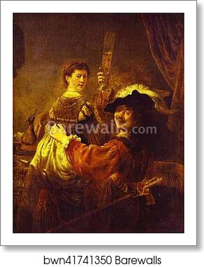 The Prodigal Son in the Tavern (Rembrandt and Saskia) by Rembrandt Harmenszoon Van Rijn, Art Print