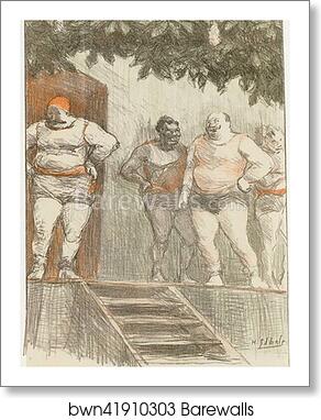 Original drawing for Les Maîtres de l’Affiche from issue 31, June 1898 by Henri-Gabriel Ibels, Art Print