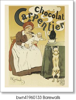Chocolat Carpentier by Henry Gerbault, Art Print