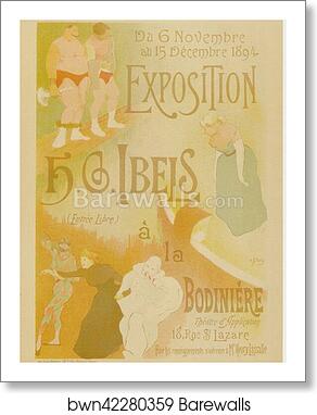 L' "Exposition de H. G. Ibels", à la Bodinière by Henri-Gabriel Ibels, Art Print
