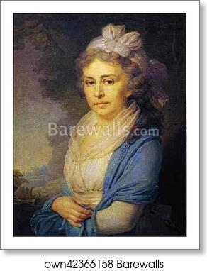 Portrait of E. I. Nekludova by Vladimir Borovikovsky, Art Print