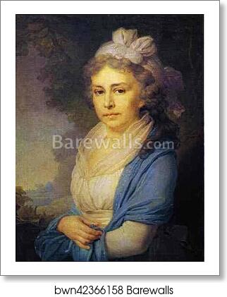 Portrait of E. I. Nekludova by Vladimir Borovikovsky, Art Print Portrait of E. I. Nekludova by Vladimir Borovikovsky, Art Print