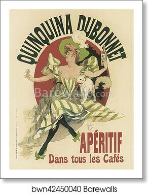 Quinquina Dubonnet by Jules Chéret, Art Print