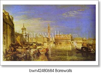 Bridge of Sighs, Ducal Palace and Custom-House, Venice: Canaletti Painting by Joseph Mallord William Turner, Art Print Bridge of Sighs, Ducal Palace and Custom-House, Venice: Canaletti Painting by Joseph Mallord William Turner, Art Print