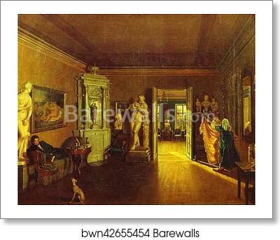 Venetsianov's Study. (Copy of Tyranov's painting) by Fedor Slavyansky, Art Print Venetsianov's Study. (Copy of Tyranov's painting) by Fedor Slavyansky, Art Print