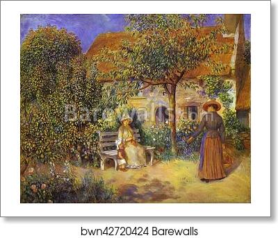 Garden Scene in Britanny by Pierre-Auguste Renoir, Art Print Garden Scene in Britanny by Pierre-Auguste Renoir, Art Print