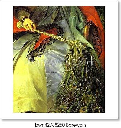 Portrait of Princess Ye. P. Saltykova. Detail by Karl Brulloff, Art Print Portrait of Princess Ye. P. Saltykova. Detail by Karl Brulloff, Art Print