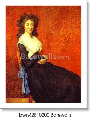 Portrait of Madame Charles-Louis Trudaine by Jacques-Louis David, Art Print