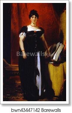 Portrait of Sarah Siddons by Sir Thomas Lawrence, Art Print
