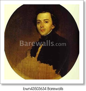 Portrait of V. V. Samoilov by Karl Brulloff, Art Print