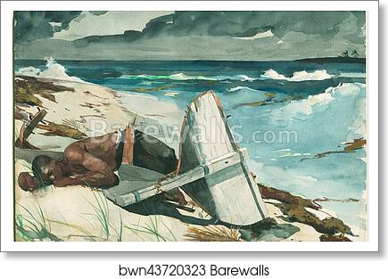 After the Hurricane, Bahamas by Winslow Homer, Art Print