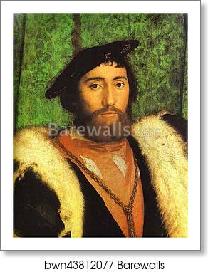 The Ambassadors. Detail by Hans Holbein The Younger, Art Print The Ambassadors. Detail by Hans Holbein The Younger, Art Print