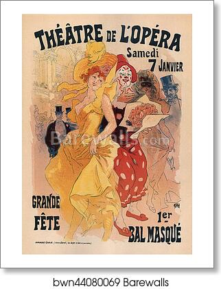 Théâtre de L'Opéra Samedi 7 Janvier by Jules Chéret, Art Print Théâtre de L'Opéra Samedi 7 Janvier by Jules Chéret, Art Print