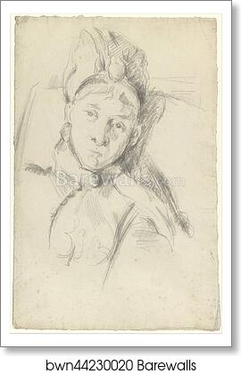 Portrait of Hortense Cézanne-Figuet, the Artist's Wife by Paul Cézanne, Art Print Portrait of Hortense Cézanne-Figuet, the Artist's Wife by Paul Cézanne, Art Print