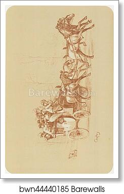Original drawing for Les Maîtres de l’Affiche from issue 46, Sept. 1899 by Crafty, Art Print
