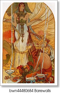 L'Estampe Moderne Salammbô  by Alphonse Mucha, Art Print