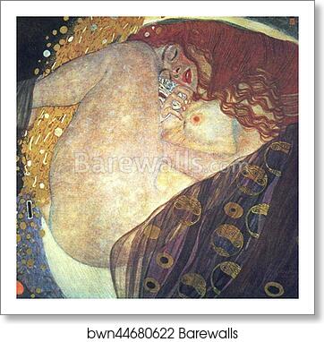 Danae by Gustav Klimt, Art Print