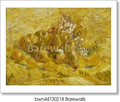 Quinces, lemons, pears and grapes by Vincent Van Gogh, Art Print Quinces, lemons, pears and grapes by Vincent Van Gogh, Art Print