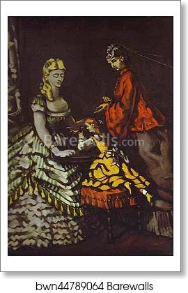 Interior with Two Women and a Child by Paul Cézanne, Art Print Interior with Two Women and a Child by Paul Cézanne, Art Print