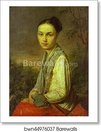Portrait of V. S. Putyatina by Alexey Venetsianov, Art Print Portrait of V. S. Putyatina by Alexey Venetsianov, Art Print
