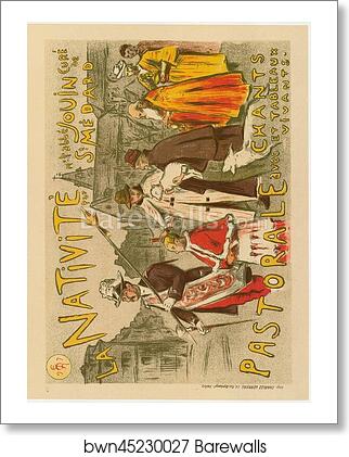 La pastorale de "la Nativité" by Étienne Moreau-Nélaton, Art Print La pastorale de "la Nativité" by Étienne Moreau-Nélaton, Art Print