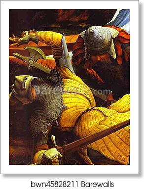 Resurrection. Detail by Matthias Grünewald, Art Print