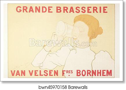Grande Brasserie Van Velsen frères. Bornhem by Armand Rassenfosse, Art Print