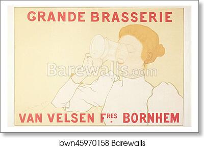 Grande Brasserie Van Velsen frères. Bornhem by Armand Rassenfosse, Art Print Grande Brasserie Van Velsen frères. Bornhem by Armand Rassenfosse, Art Print