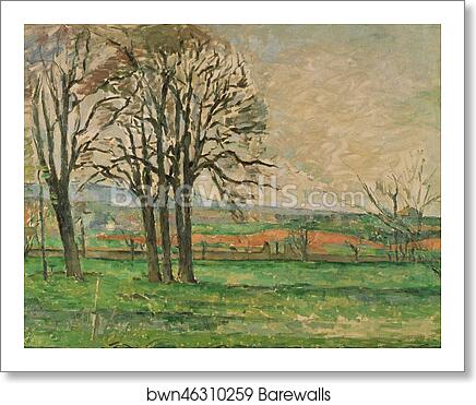 The Bare Trees at Jas de Bouffan by Paul Cézanne, Art Print