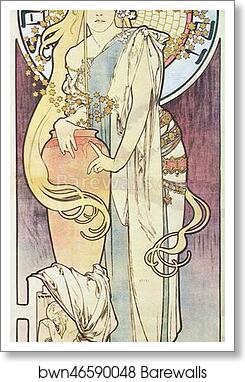 La Samaritaine by Alphonse Mucha, Art Print