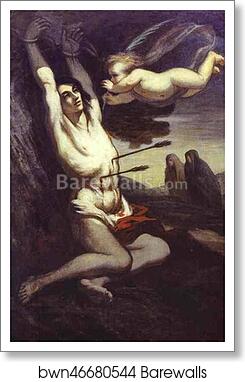 Martyrdom of St. Sebastian by Honoré Daumier, Art Print