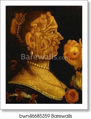Eve and the Apple, with Counterpart by Giuseppe Arcimboldo, Art Print Eve and the Apple, with Counterpart by Giuseppe Arcimboldo, Art Print