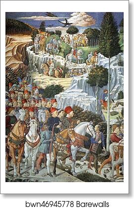 Procession of the Magus Balthazar by Benozzo Gozzoli, Art Print Procession of the Magus Balthazar by Benozzo Gozzoli, Art Print
