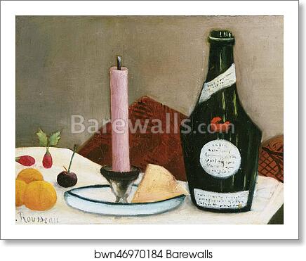 The Pink Candle by Henri Rousseau, Art Print