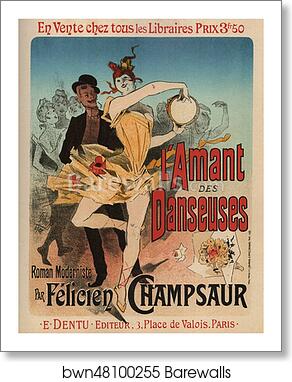 L'Amant des Danseuses by Jules Chéret, Art Print