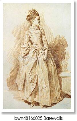 Young Woman Standing (Rosalie Fragonard) by Jean-Honoré Fragonard, Art Print Young Woman Standing (Rosalie Fragonard) by Jean-Honoré Fragonard, Art Print