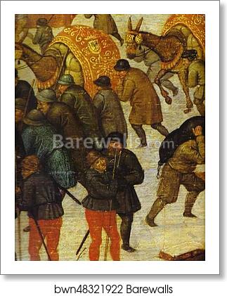 Adoration of the Magi. Detail by Pieter Brueghel The Younger, Art Print Adoration of the Magi. Detail by Pieter Brueghel The Younger, Art Print