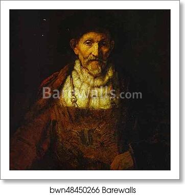 Portrait of an Old Man by Rembrandt Harmenszoon Van Rijn, Art Print