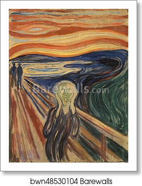 The Scream, 1910 by Edvard Munch, Art Print