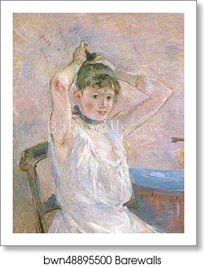 The Bath (Girl Arranging her Hair) by Berthe Morisot, Art Print