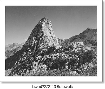 Fin Dome, Kings River Canyon (Proposed as a national park), California, 1936.  Photographs of National Parks and Monuments, compiled 1941 - 1942, documenting the period ca. 1933 - 1942 by Ansel Adams (1902-1984), Art Print